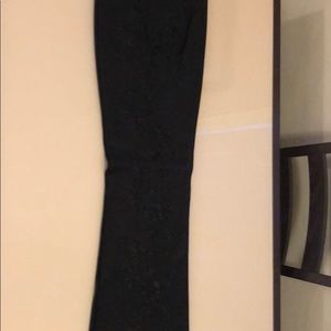 INC Embroidered Black Pants Size 8